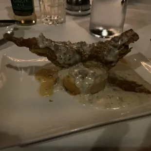 Fried quail (split)