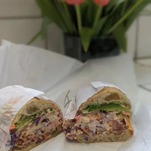 Animal Style: hot pastrami, American cheese, and a metric ton of cole slaw