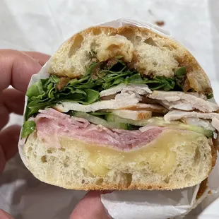 Turkey, ham with fig jam