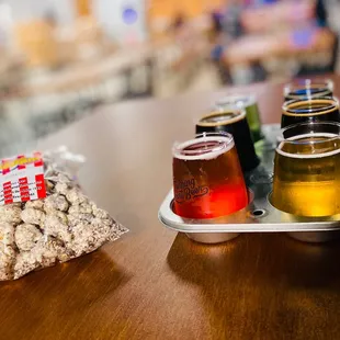 Some tasty brews and a bag of Oreo popcorn from Bedford's Whats Poppin'.