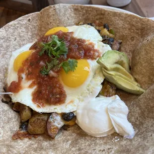 Grande huevos rancheros