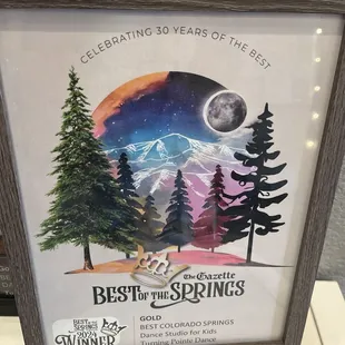 Just one of many Best of The Springs awards.