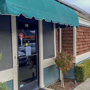 Entrance to the building