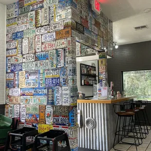 Awesome wall of license plates