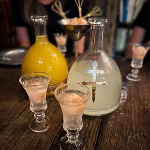 Lychee &amp; Mango cocktail soju
