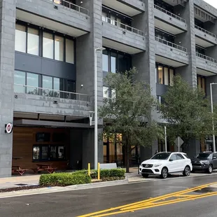 Turntable Restaurant. Definitely on S Florida Street side. Not easy to find if the only address given is the hotel address.