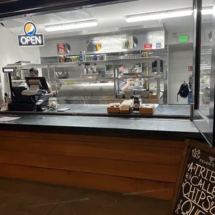 On the outside of the JW