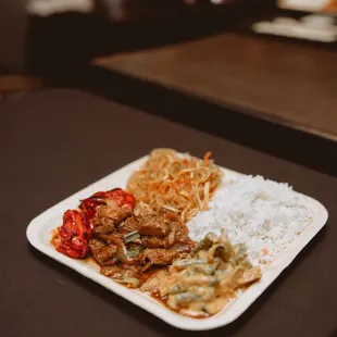 a plate of food