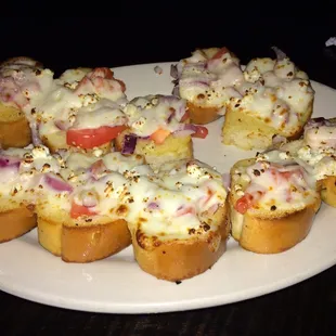 The not-so-Italian bruschetta. (Properly pronounced, brew-sketta and NOT, brew-shetta.)