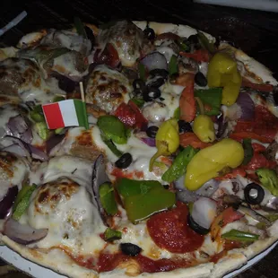 1/2 meatball, 1/2 house special