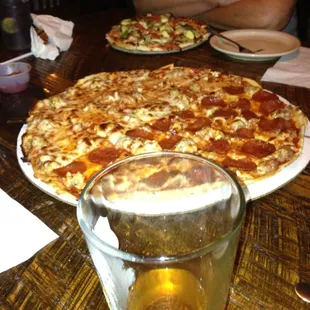 Unreal pizza and coldest house brews on Earth.