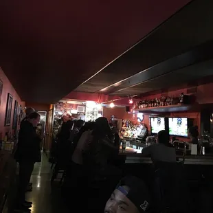 View from tables lots of TV's