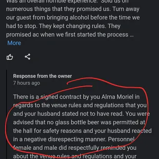 Clearly she doesn't know what's on her contracts