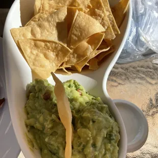 Chips guacamole and salsa