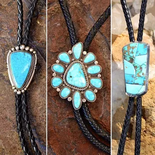 Need a great gift for a special guy? We have beautiful turquoise bolos just for him.