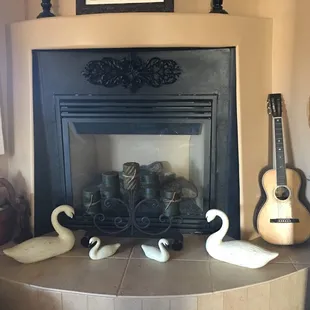 The gorgeous swan pieces.