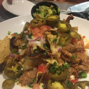 Pulled pork nachos