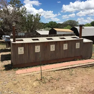 Recycling Area Near Dumpsters