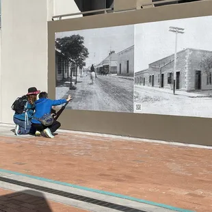 Along the trail, you can see the history of the city