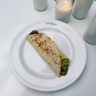 Vegan bean + guacamole wrap