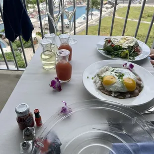 Breakfast with a beautiful view