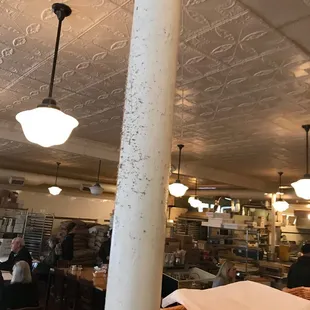 And that&apos;s dirt, dust and grease on the pillar just above the bread and bakery tables.