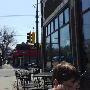 Nice outdoor seating