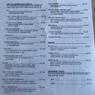 Lunch Menu 12/06/19