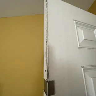 Door in hotel room.