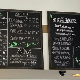 The in-store menu