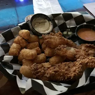 Chicken Tenders and Tater Tots