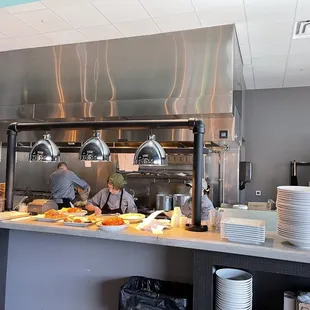 workers working in the kitchen