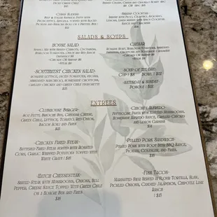 Lunch Menu (changes for seasons)