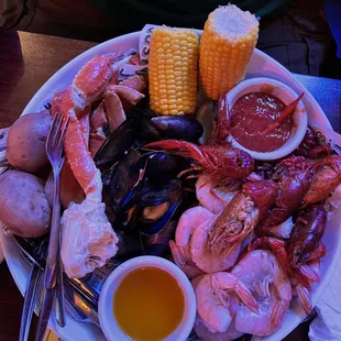 Super boil and my husband was unable to finish it! So much food and yum!