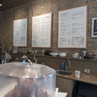 sushi and sashimi, interior