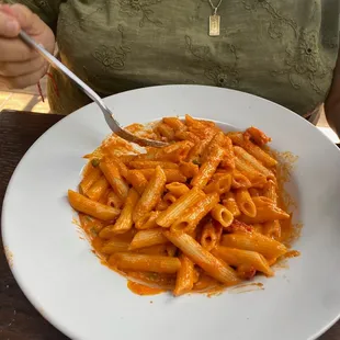 a plate of pasta
