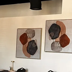 One of the walls near our table