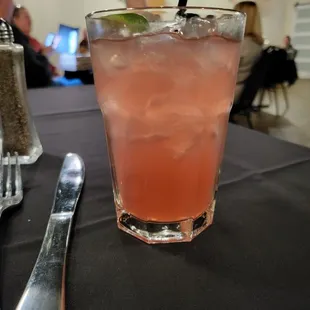 Blood orange martini