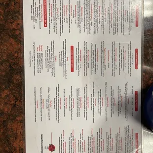 UPDATED MENU w/ PRICES ! 4/2024
