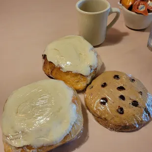 Excellent baked goods (including pies, not shown).