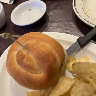 Crab cake sandwich