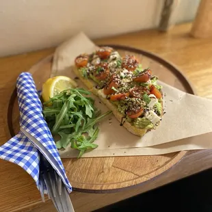 Caprese avocado, toast