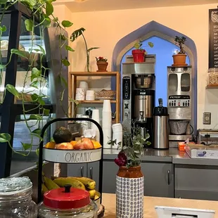 a view of the kitchen and counter