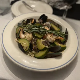 a plate of food on a table