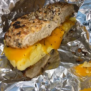 Everything Bagel with Egg, Cheese