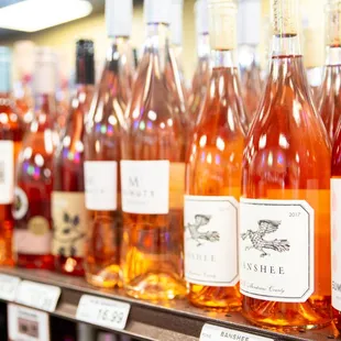 a variety of wines