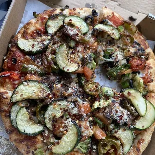 Veggie 8" add jalapeño