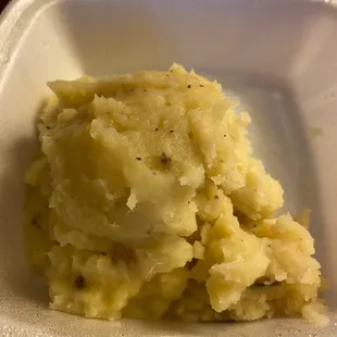 Mashed potatoes, no gravy