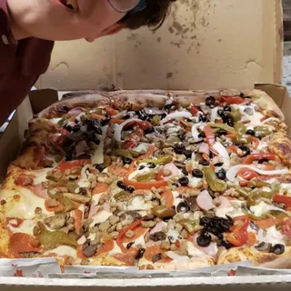 Supreme Deep Dish Sicilian Pizza