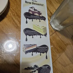 Dessert options 2024